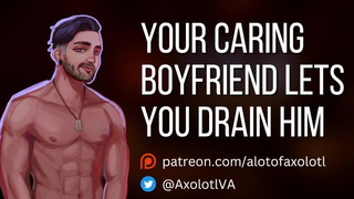 [M4F] Your Caring Bf Lets You Drain Him | Vampire Mdom ASMR Audio Roleplay