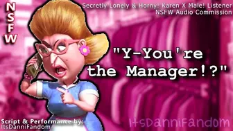 【NSFW Audio Roleplay】 Karen! Whore is Secretly Just Horny & Lonely~【F4M】【COMMISSIONED PIECE】