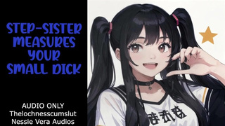 Step-Sister Measures Your Small Cock | Audio Roleplay Preview