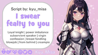 [F4M] You confess to your loyal knight, who lives to serve you - [ASMR JOI]