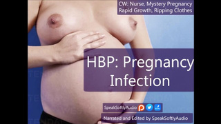 HBP- Mysterious Infection Gives Fine Nurse A Giant Pregnancy Belly And Huge Breasts
