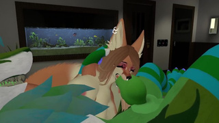 Sleazy Fox Gets Face Pounded By A Enormous Schlong Nardo | VRCHAT PORN |