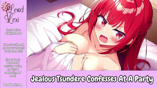 Jealous Tsundere Confesses At A Party [Friends To Couple] [Erotic Audio For Dudes]