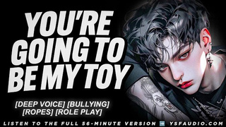 Goth Bully Ties You Up and Edges You Until You Can't Take it (Audio Erotica Roleplay For Women)