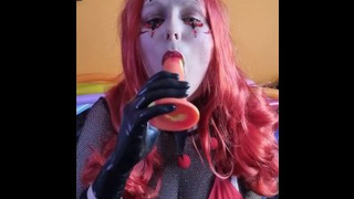 Harley Quinn clowning around