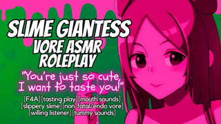[Audio only] Giantess Slime Sucks You Because You're Attractive! Non Fatal Vore ASMR Roleplay