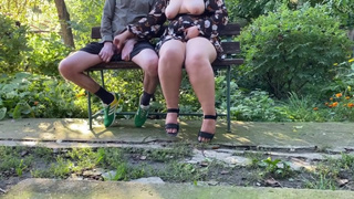 Sight of my mother-in-law's natural giant boobies made me jizz profusely