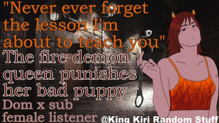 The fire demon queen [part three/nsfw/whipping/F4F/Lezbo ASMR rp]