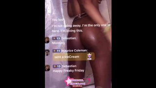 The best Twerk you've ever Seen! African teeny with Juicy Behind Twerking in the Shower