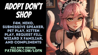 [F4M] Neko Seeking Wizard [PATREON PREVIEW] [NEKO] [PET PLAY] [KITTEN PLAY] [SUBMISSIVE CHICK]