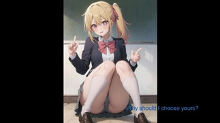 Using Her Feet to Become an Idol: Ruby Hoshino - Cartoon (Feet, JOI, Femdom, Oshi no Ko)