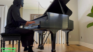 Fine Whore Roughly Throat Rammed By Masked Piano Player