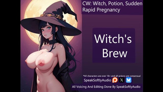 Large Rapid Pregnancy with a Goth Mommy MILF Witch F/A