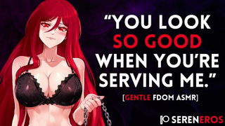 You look so good when you're serving me, kitten. [Gentle fdom ASMR] [Cat man sub]