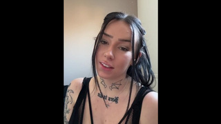 Busty British teenie ASMR striptease