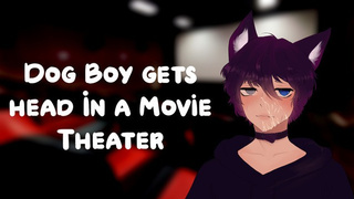 [M4A] Dog Husband Gets Head In A Sex tape Theater (Breathy Moans) (In Public) (Trying to be quiet) (Msub)