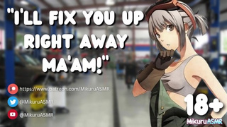 [SPICY] Sexy British Mechanic fixes your car │Flirty│Kissing│Public│F4F
