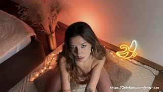 ASMR JOI * Glamorous hot brunette Fast and Aggressive Mic Pumping Your Wang * Amy Haze