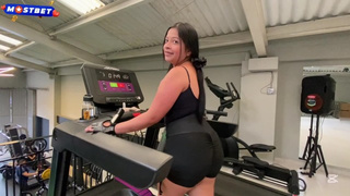 After the gym I do cardio at my personal trainer's house!