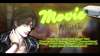 Step Bro Cuddles You On Film Night In His Room And Mounts You