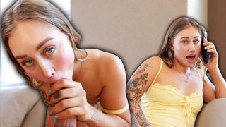 dirty PAWG cheats on BF with step bro
