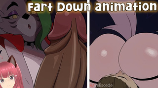 Roxy Wolf FART down your throat FNAF (Feliscede animation) - Jazziuu