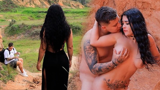Horny desert goddess stalks a lost hubby until she rides him - ALEJANDRA PALACIOS