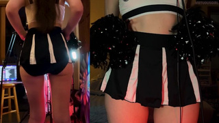 ASMR Cheerleader Gives You Positive Affirmations front & back view