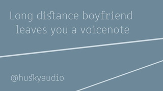 British Long-Distance Bf Sends You A Voice Note