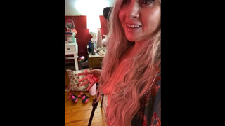 PaintedRose.Live Rosie In WTF u c k Ass The Scenes HAUNTED GHOST Knocked My Shoes Over