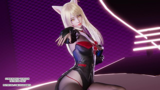 [MMD] 4L (4Ladies) - Move Ahri Cute Kpop Dance League of Legends Asian cartoon Uncensored 4K 60FPS