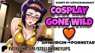 Your Shy Cosplay Crush Films Herself Begging for Your Cock As Faye Valentine | F4M Audio Roleplay