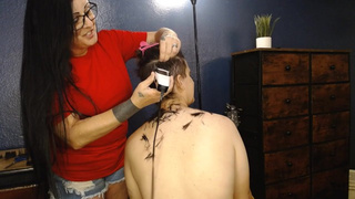 Electric Shaver Shaving My Alluring Lesbians Head Light Barber Roleplay