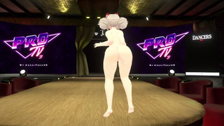 Fine Bunny Whore Dances & Strips On Stage To Get You Rock Hard