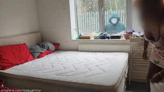 I Seduced the WINDOW CLEANER and Invited Him In - I Made Him Fuck Me ans Cream-pie