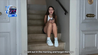 My New Neighbor Lost Her Keys But I Invited Her Over And Hammered Her Tight Vagina And Cream-pie