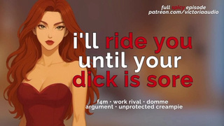 Dommy Work Rival Mounts Your Wang Until You Can't Take It (Audio Porn For Dudes)