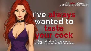 Your GF's Roommate Begs You To Fuck Her Raw (Audio Porn For Dudes)
