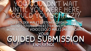 You couldn't wait until you were here, could you Schatzi? DILF stepbro wild talks on the phone M4F
