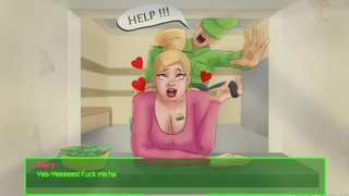 Fallout: Vault 69 #three - Horny receptionist has sex with security guard on reception desk!