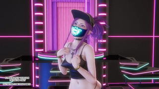 [MMD] NMIXX - DASH Akali Hot Kpop Dance League of Legends Asian cartoon