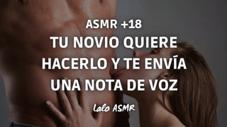 [ASMR +18] Tu novio quiere hacerlo y te envía una nota de voz @laloasmr