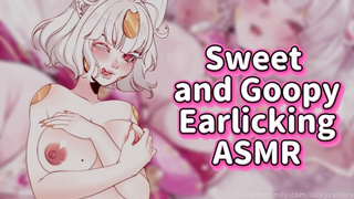 Your Alluring GF Enjoys You and Gives You Charming Ear Licking ASMR
