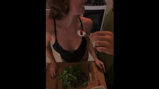 Anniversary Dinner Ended with Passionate Sex