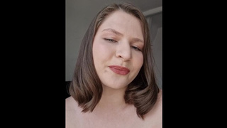 Your GF teases you with her hair, huge natural breasts, mounts you and ask to jizz inside her!