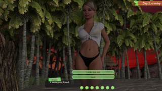 Lewd Island #two - Second day on a desert island with bella