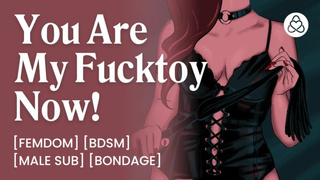 ASMR Audio Porn: Femdom Wifey Uses Her Male Sub Man as a Fucktoy – Erotic Audio Story For Women