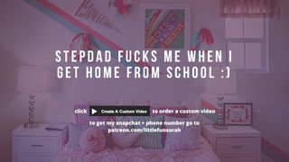 DIRTY TALK // STEP-DAD FUCKS ME WHEN I COME HOME FROM SCHOOL