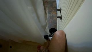 Step Bro Caught Spying on Sis while using the Bathroom