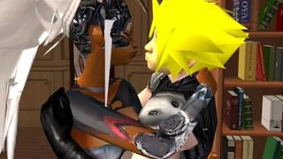 Final Fantasy Fran and Cloud Sexy GIF Video